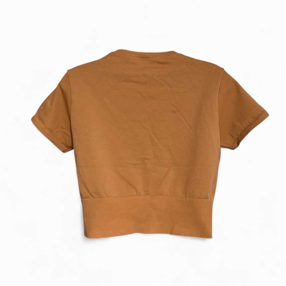 Aerie Offline Tan Cropped Tee View 3